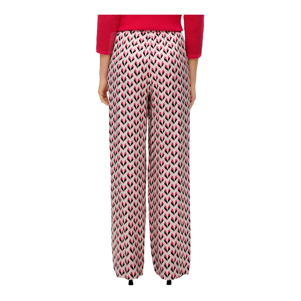 s.Oliver Wide Trousers Pink Dames