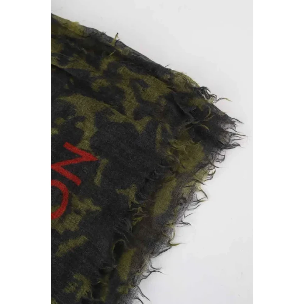 Louis Vuitton Vintage Pre-owned Cotton scarves Green Dames