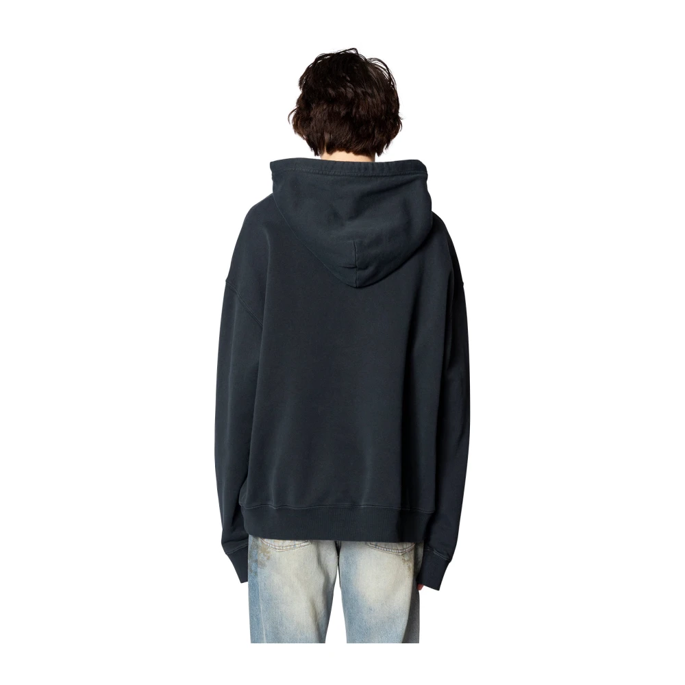 MM6 Maison Margiela Glow Dark Number Logo Hoodie Black Heren