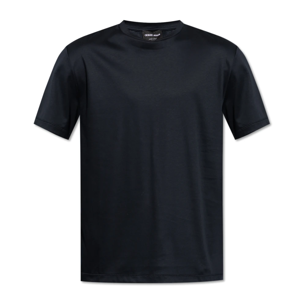 Giorgio Armani Katoenen T-shirt Blue Heren