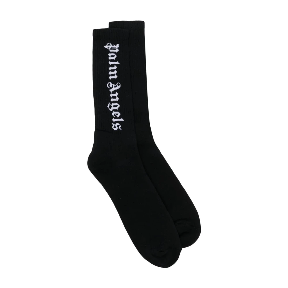 Palm Angels Klassieke Logo Sokken Black Heren