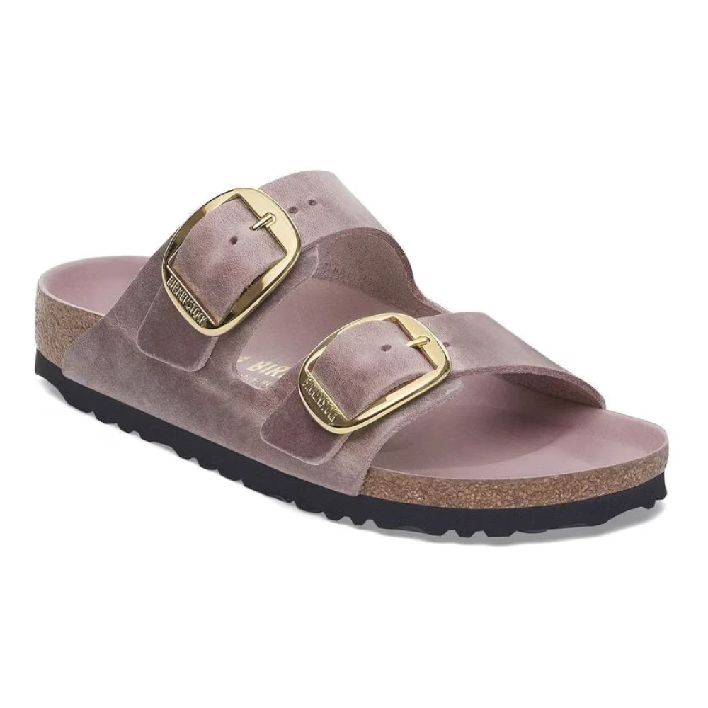 Birkenstock Women's Purple Lavender Big Buckle Sandals - Sliders - 4 Uk - Shoes