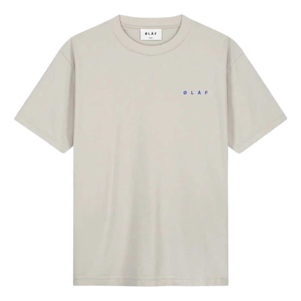 Olaf Hussein Spiral Face Tee Beige Heren
