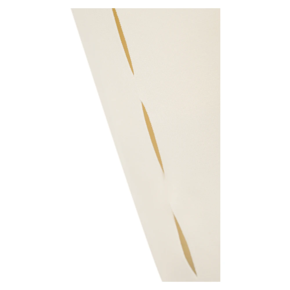 Liviana Conti Grijze Midi Rok met Geribbelde Taille Beige Dames