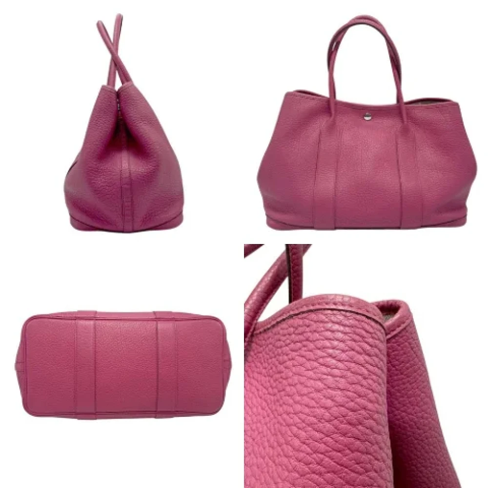 Hermès Vintage Pre-owned Leather handbags Pink Dames