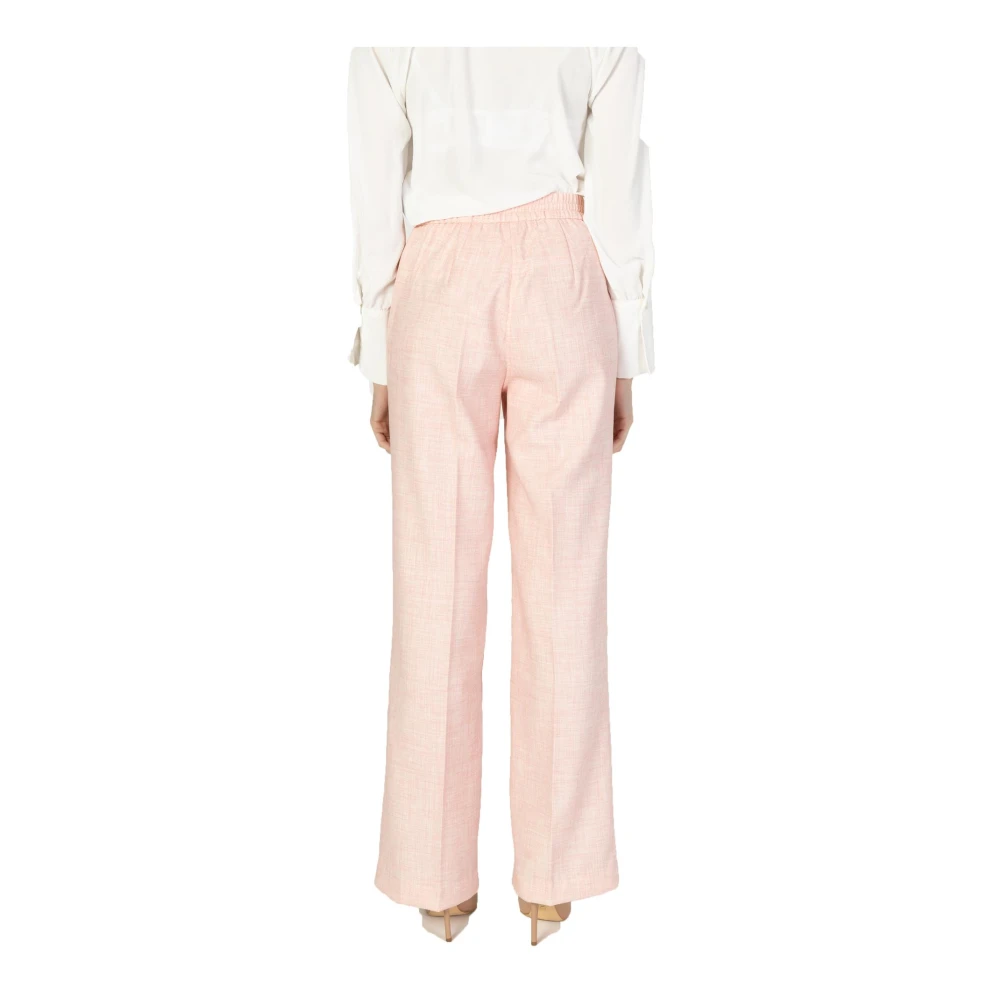 Guess Wide Trousers Pink Dames