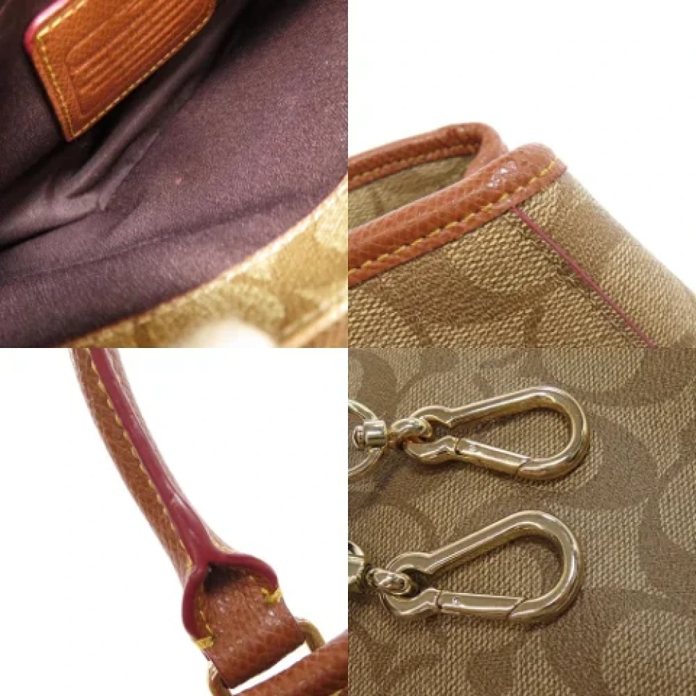 Coach Pre-owned Canvas handbags Brown Dames
