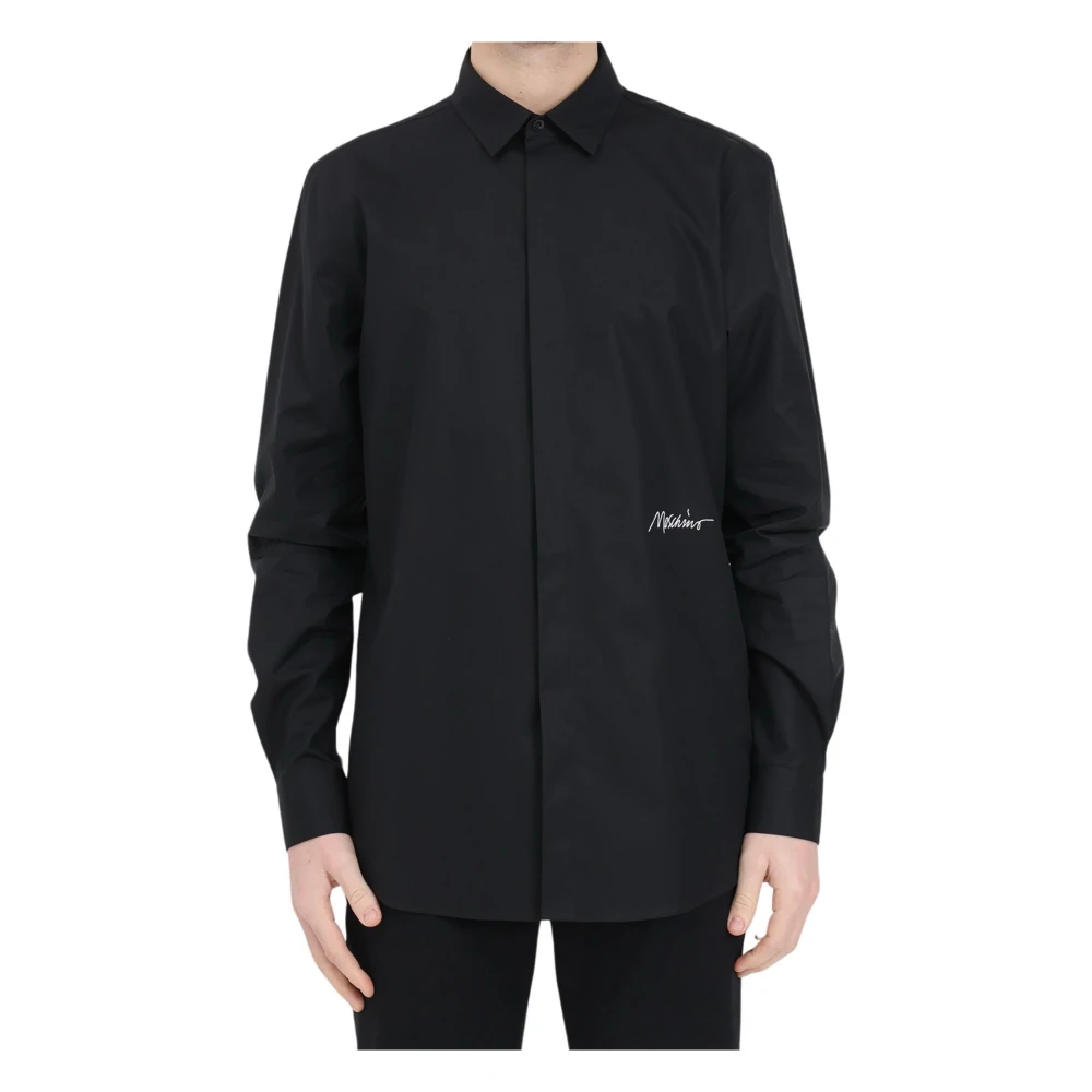 Moschino Couture Shirt 100% Katoen Black Heren