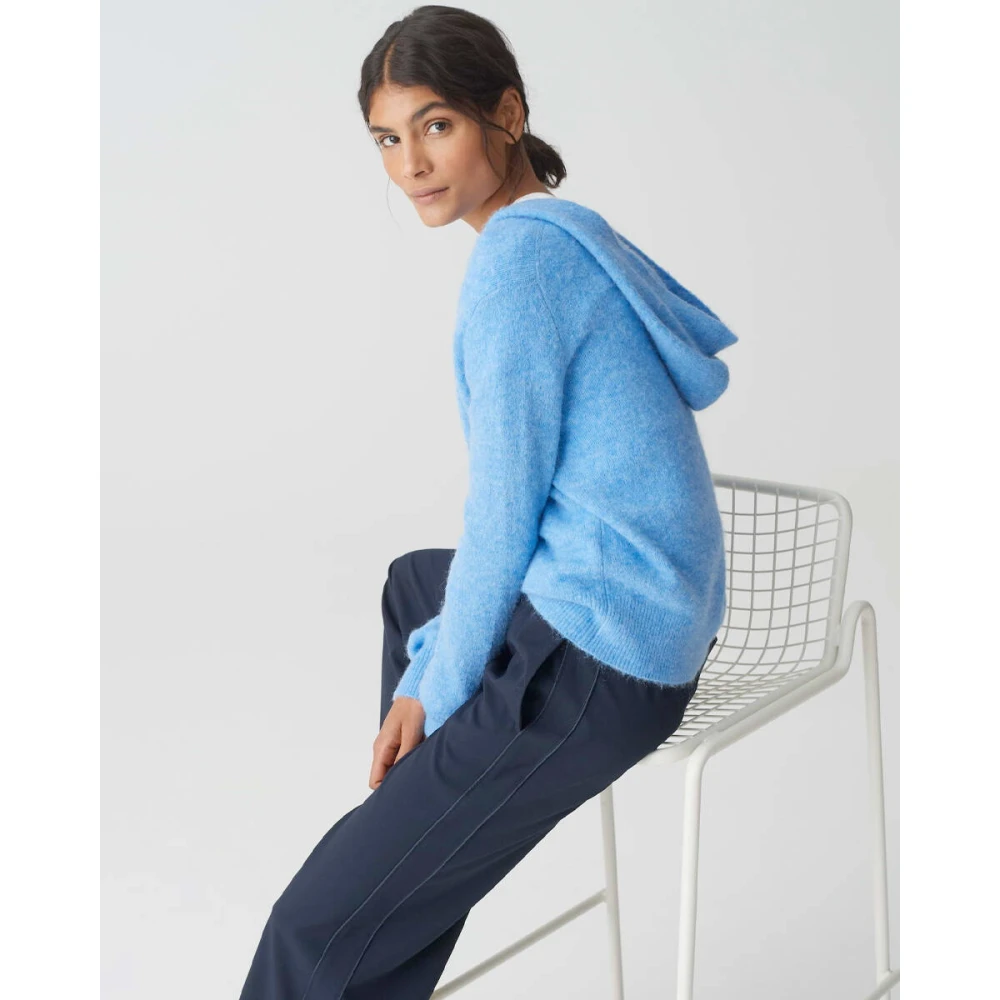 Opus Stijlvolle Pullover met Pasunna Detail Blue Dames
