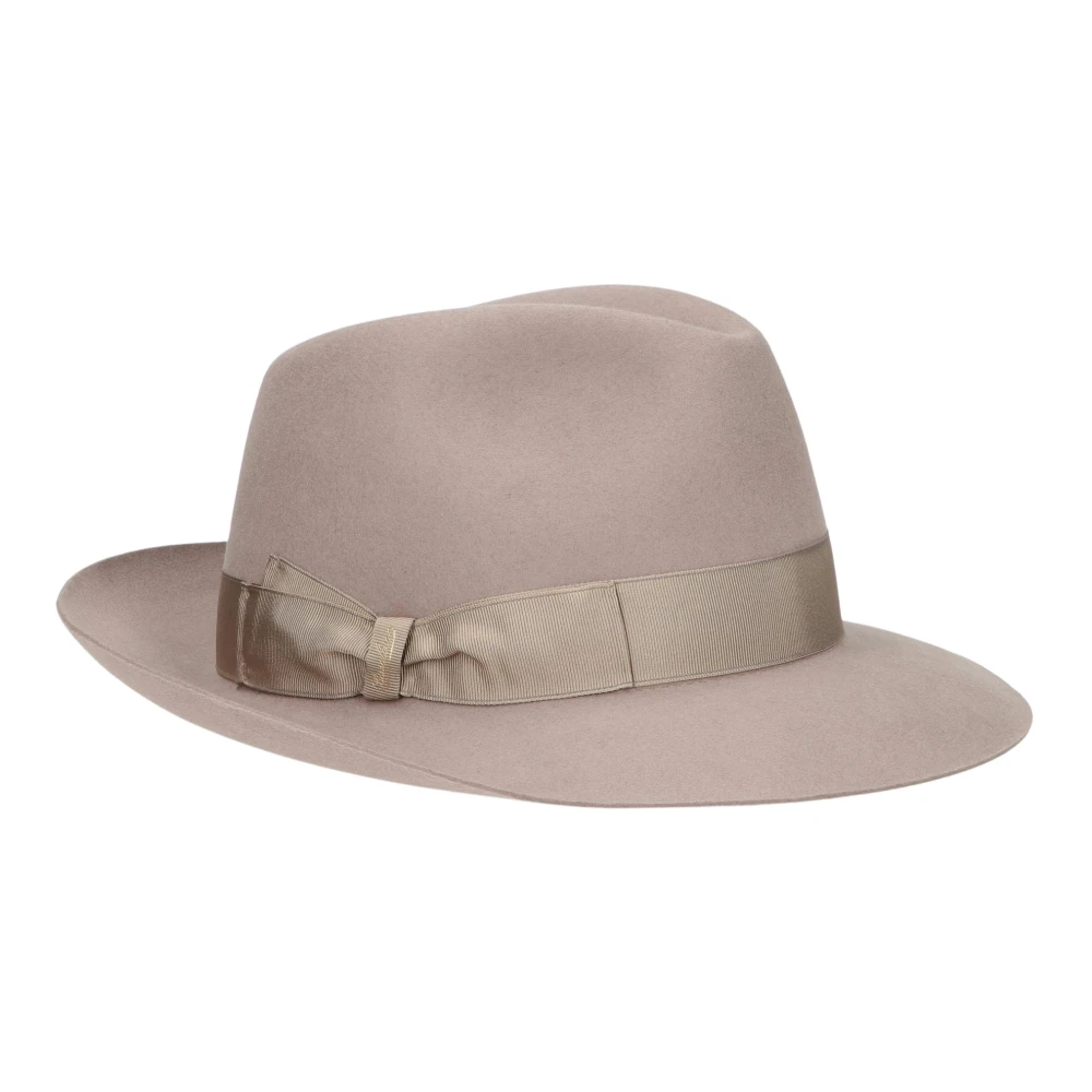 Borsalino Tijdloze Medium Rand Hoed Brown Dames