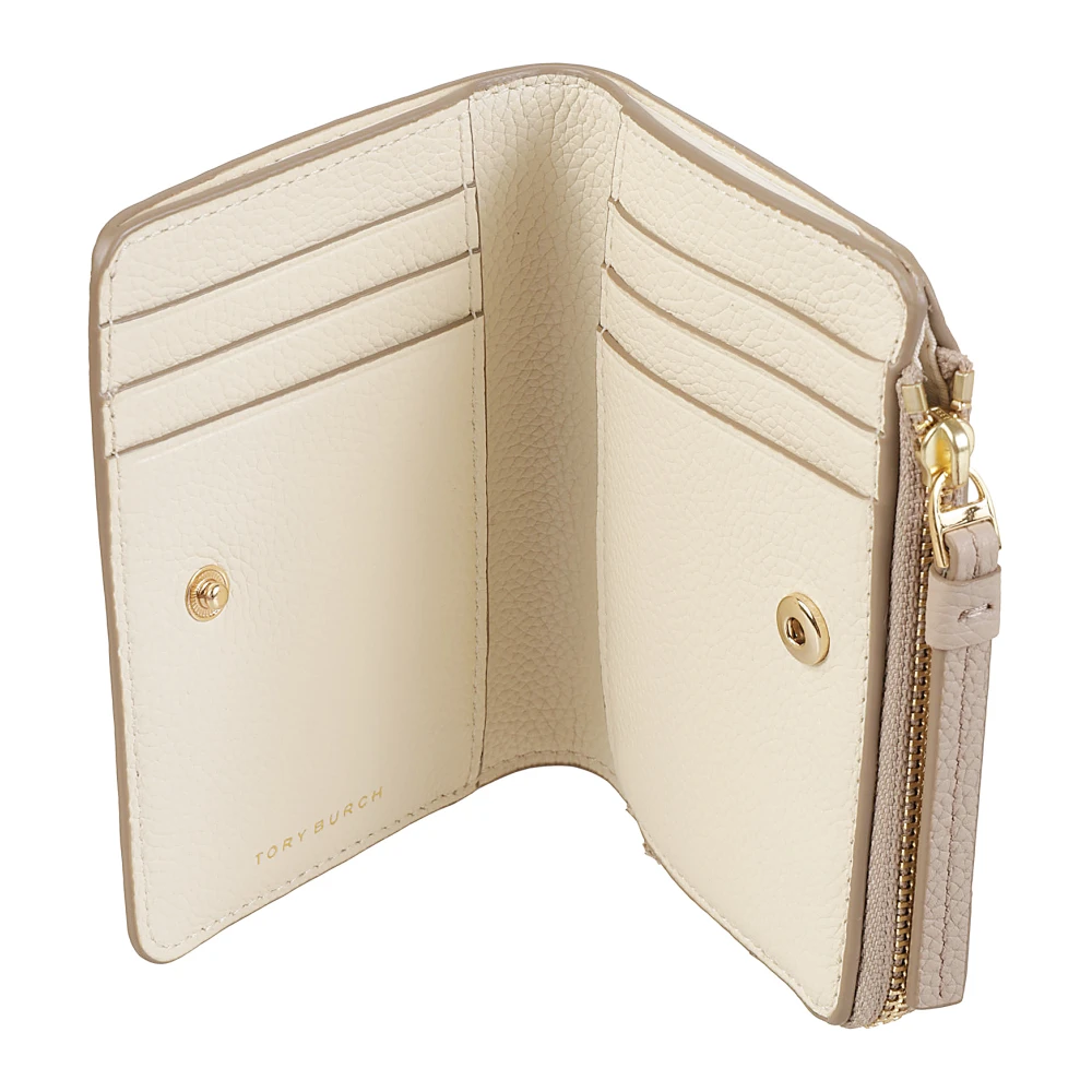 TORY BURCH Bi-Fold Portemonnees voor Vrouwen Beige Dames
