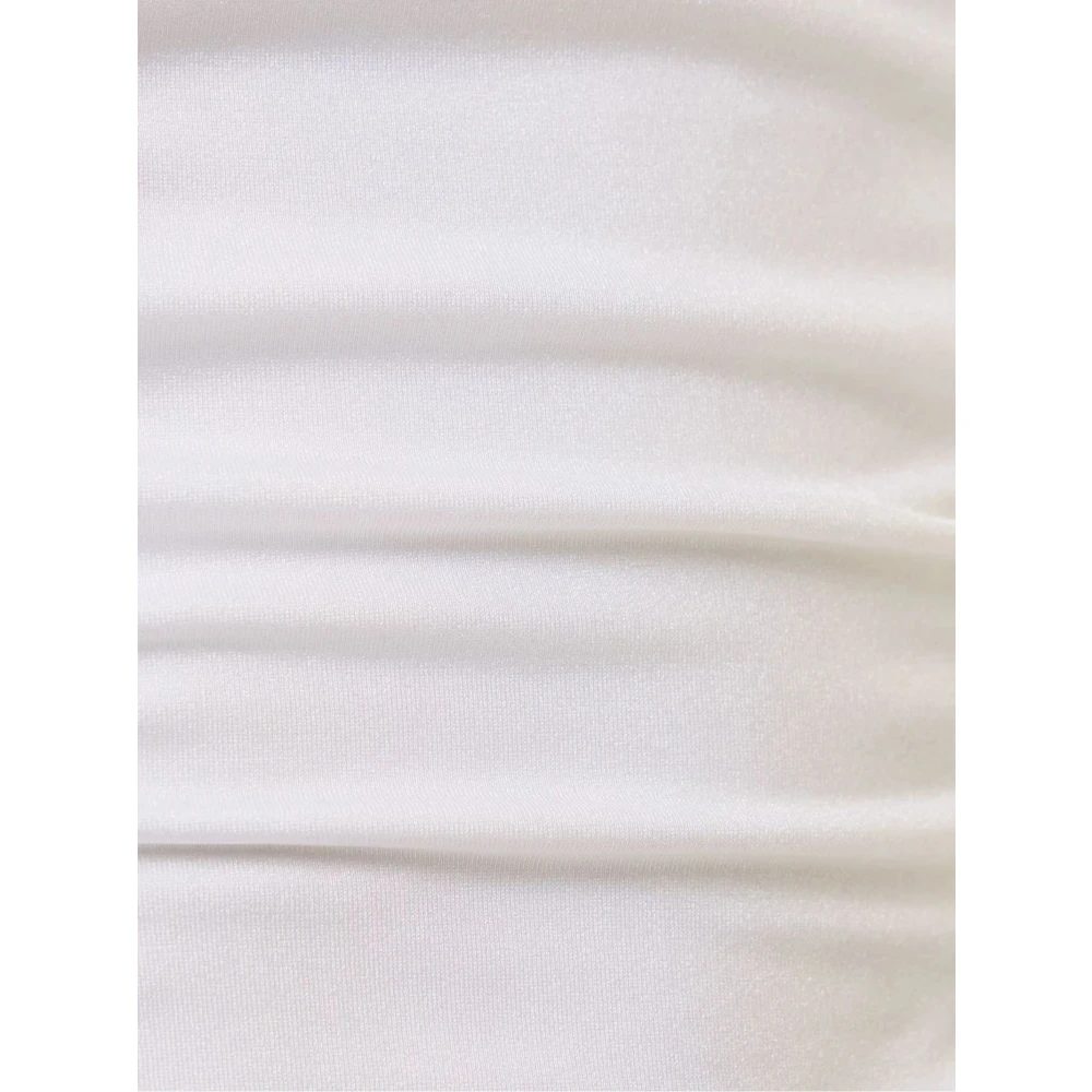 Philosophy di Lorenzo Serafini Romantische Witte Zeekleding met Bloemenbroche White Dames