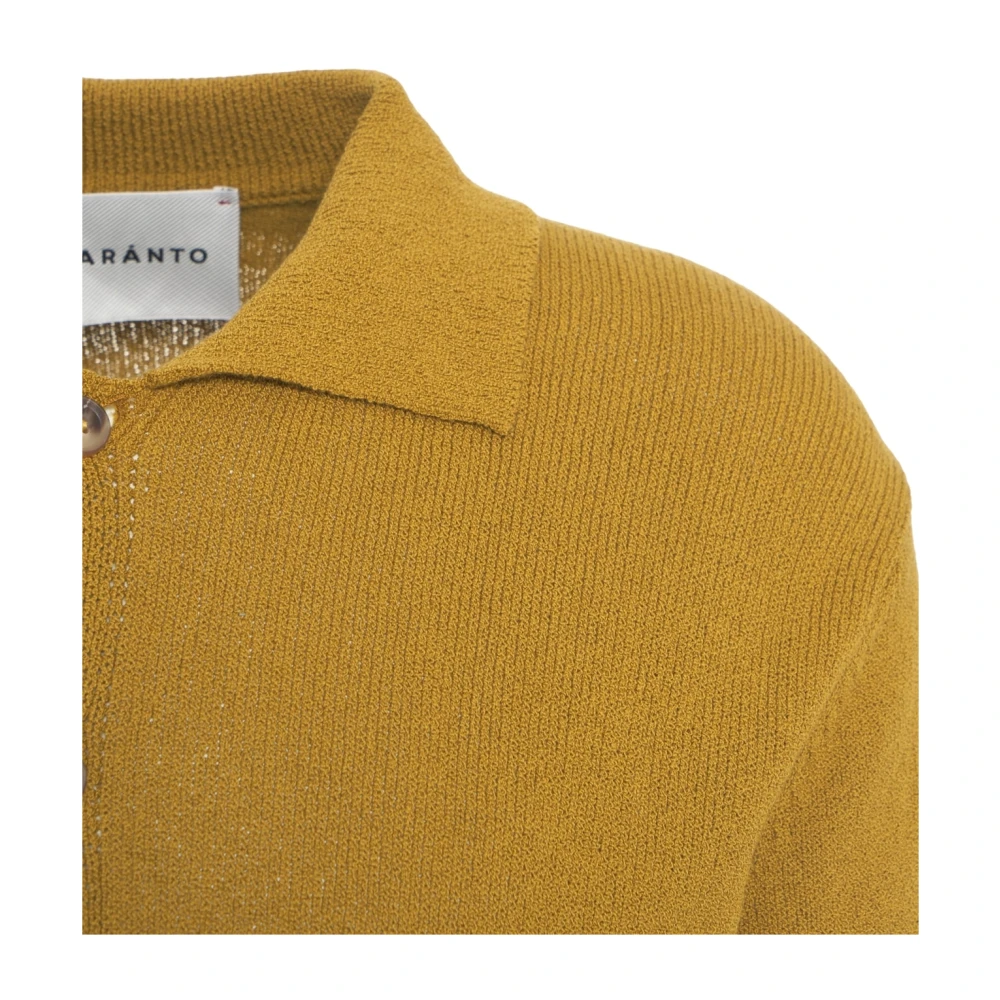 Amaránto Gele Vest Gebreide kleding Ss25 Yellow Heren