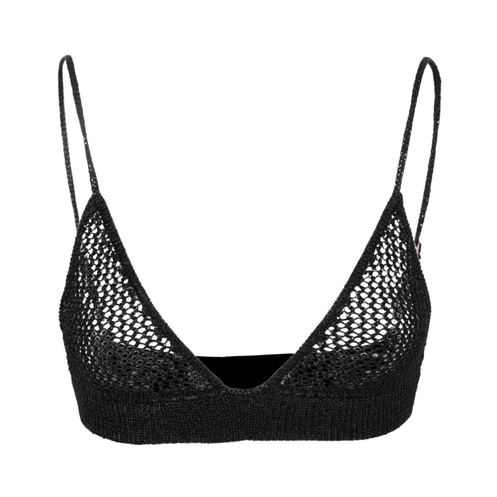Dodo BAR OR, Underkläder, Dam, 2Xs, Polyester, Svart trekantig bh