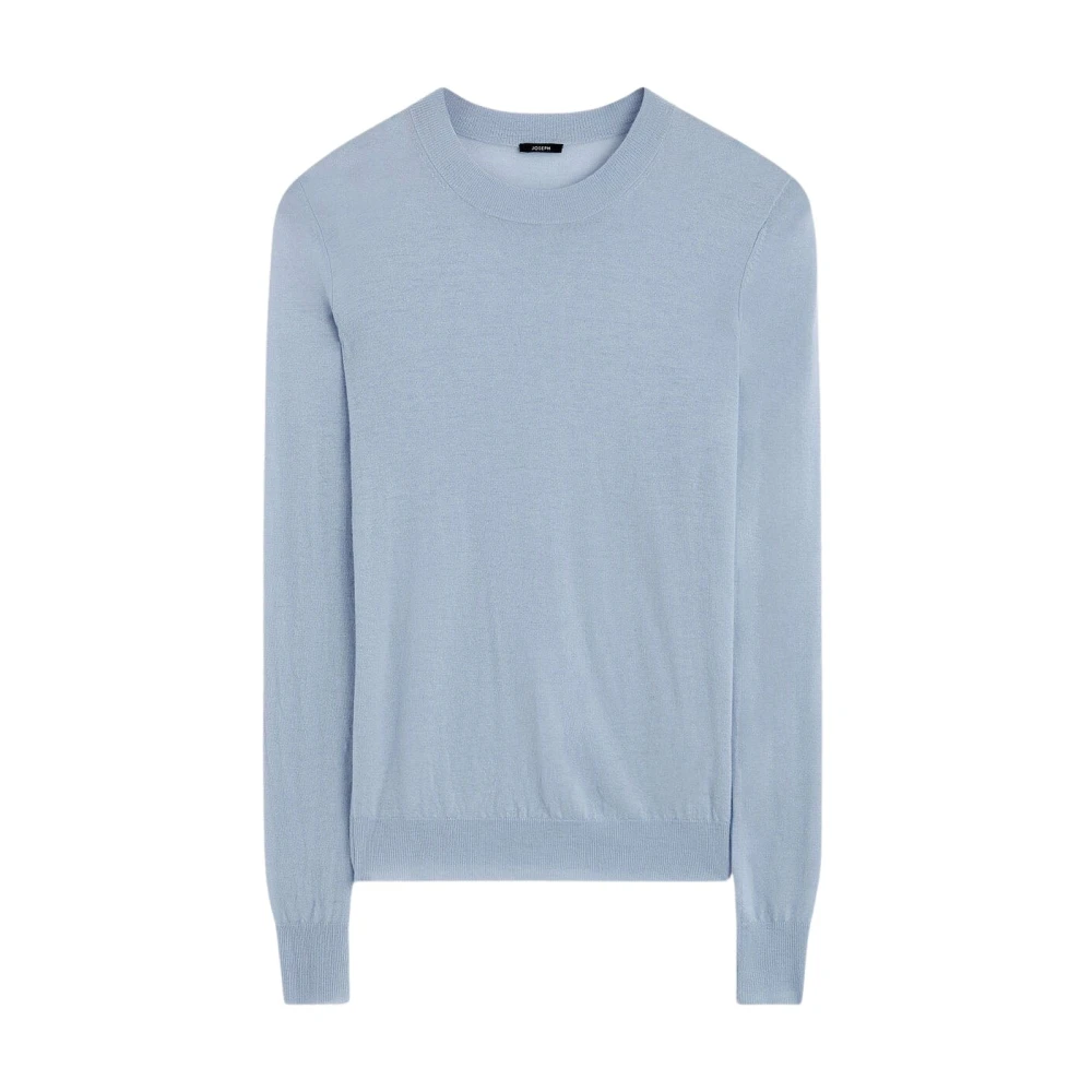 Joseph Cashair Ronde Hals Trui Faded Sky Blue Dames