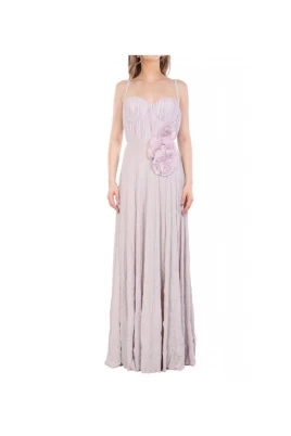 Plissé Maxi Gown