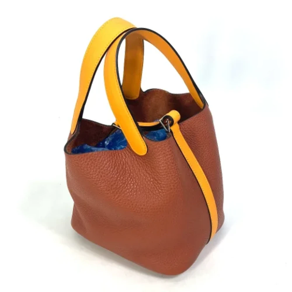 Hermès Vintage Pre-owned Leather handbags Brown Dames