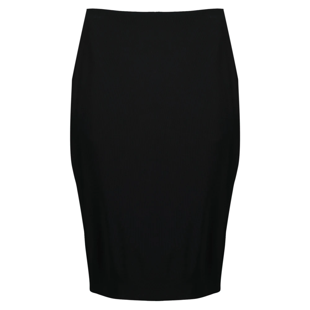 Saint Laurent Women's Black Cassandre Pencil Skirt