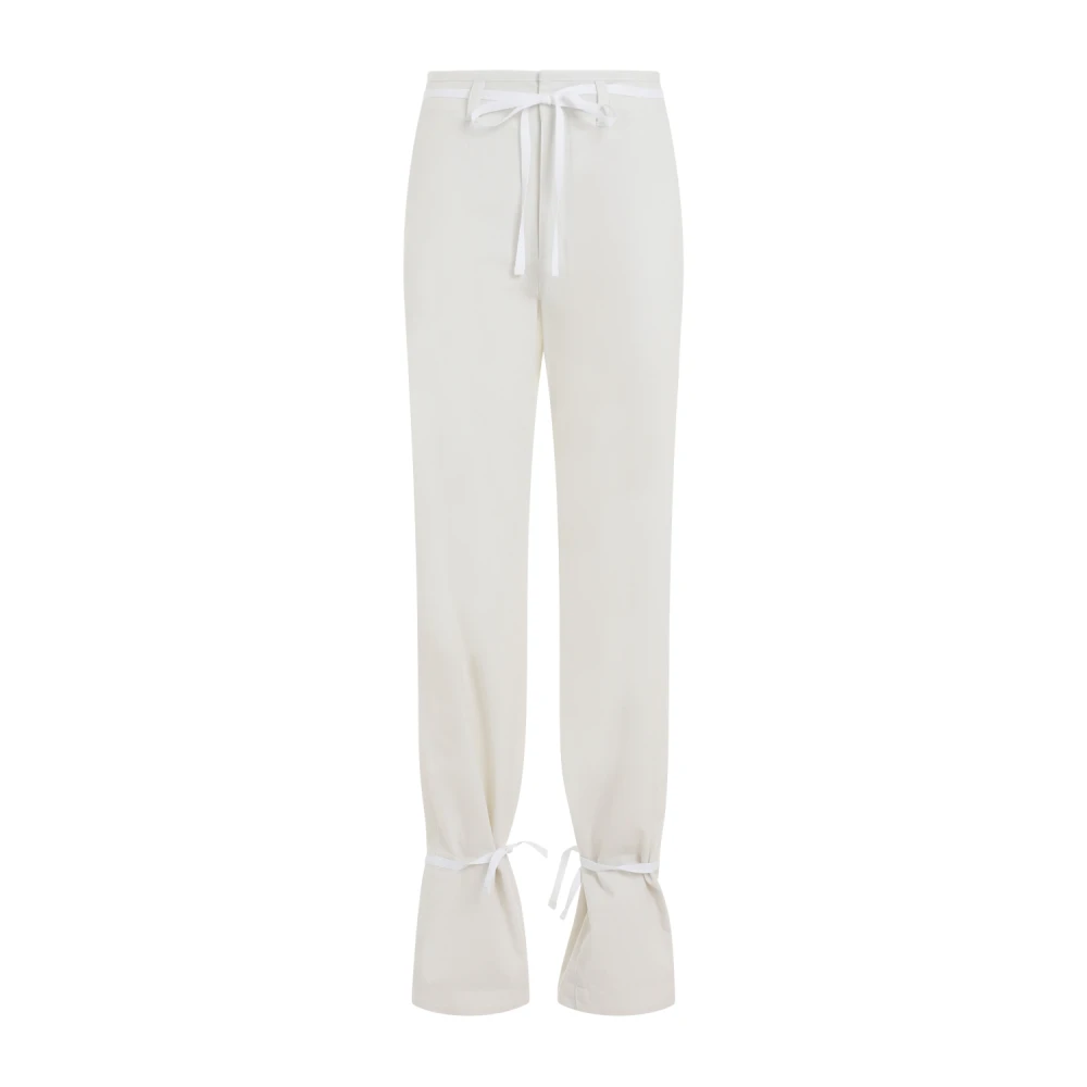 Lemaire Straight Trousers White Dames