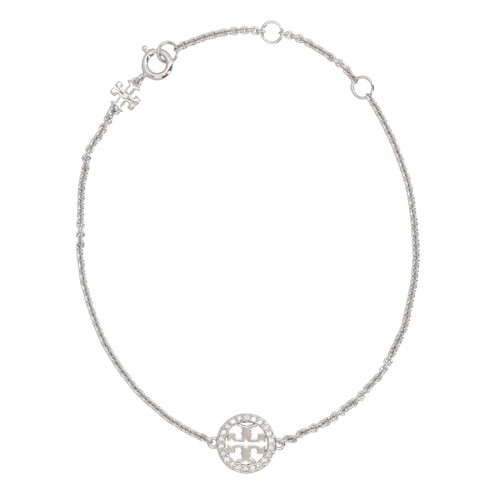 Tory Burch Women's Gray Miller Pavé Chain Bracelet