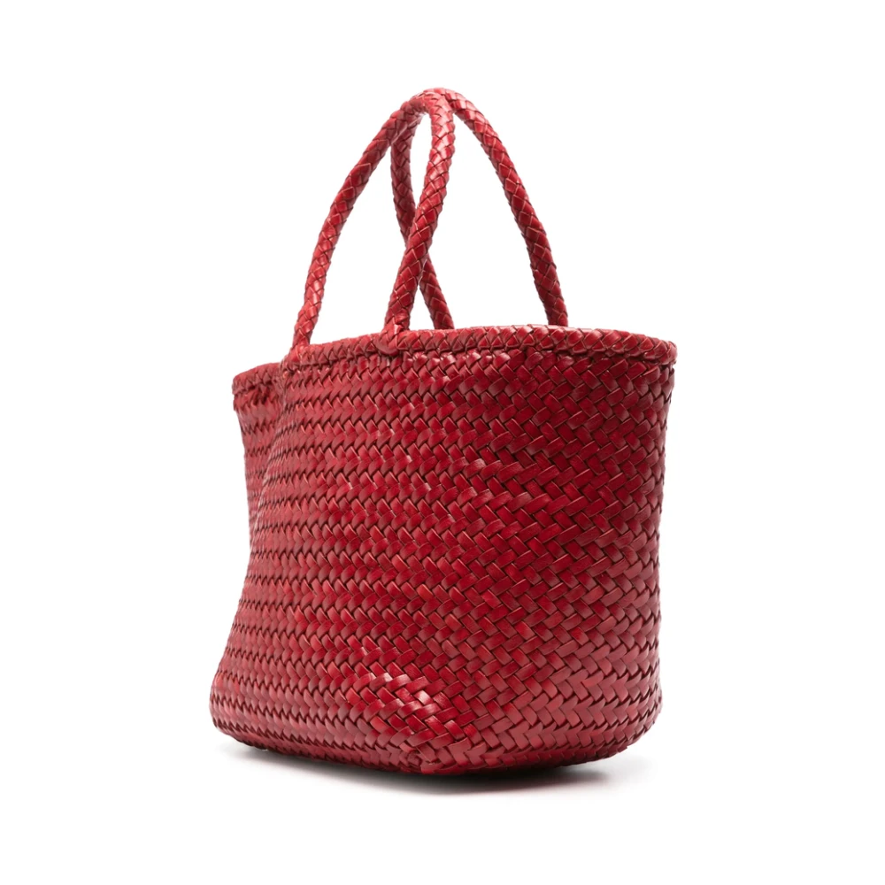 Dragon Diffusion Rode Leren Trapeze Handtas Red Dames
