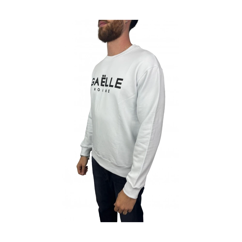 Gaëlle Paris Witte Katoenen Sweatshirt White Heren