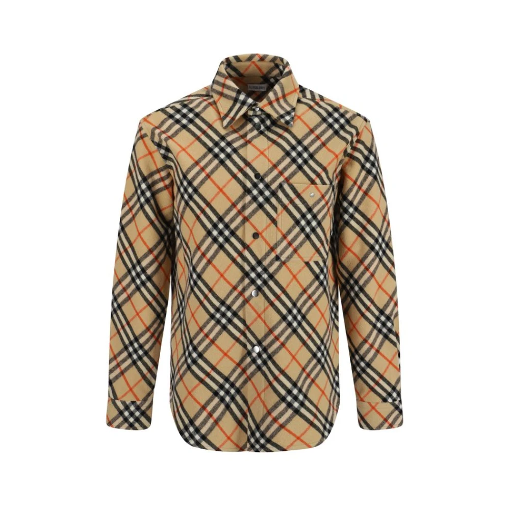 Burberry Klassieke Geruite Overhemd Multicolor Heren