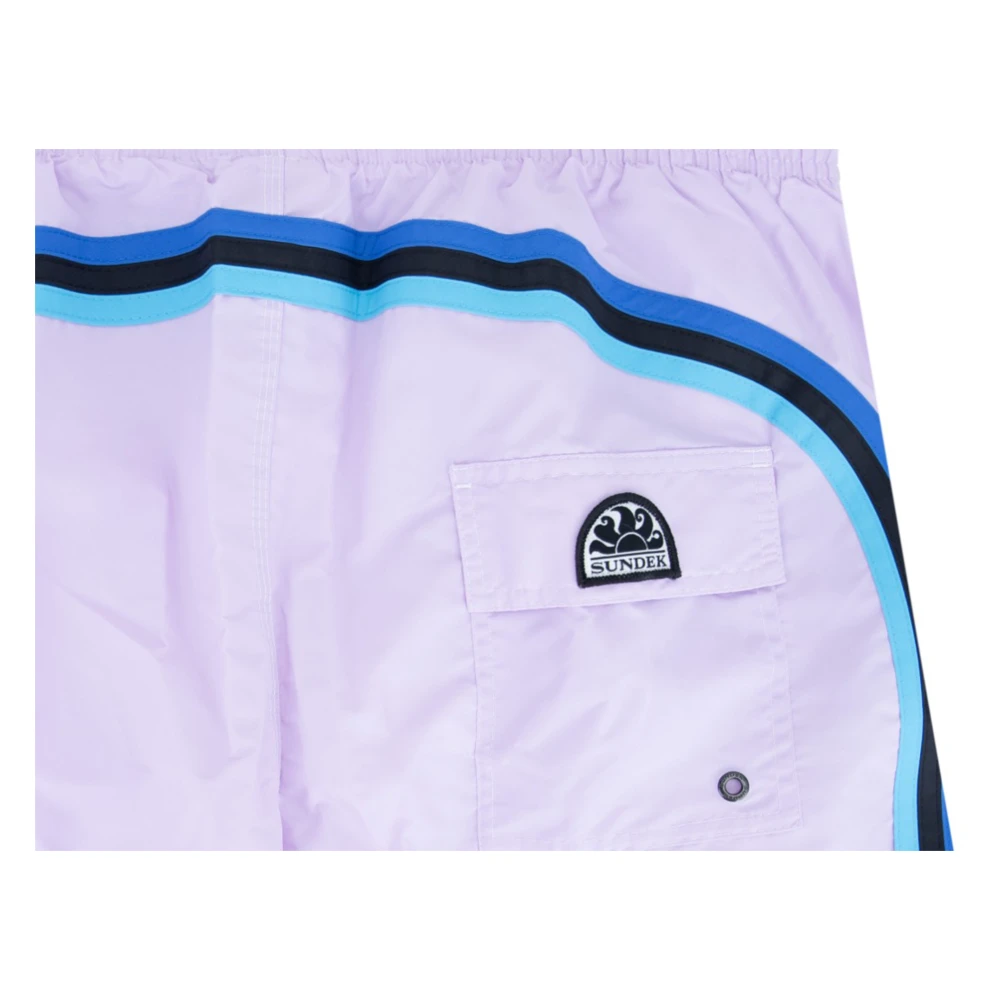 Sundek Heren Zwemshorts met Vetersluiting Purple Heren