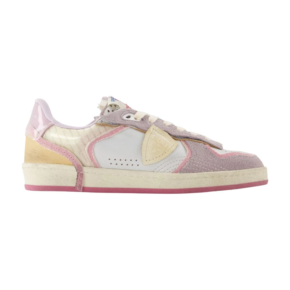 Philippe Model Leren Sneakers met Amandelvormige Neus Dames Schoenen Veelkleurig Multicolor