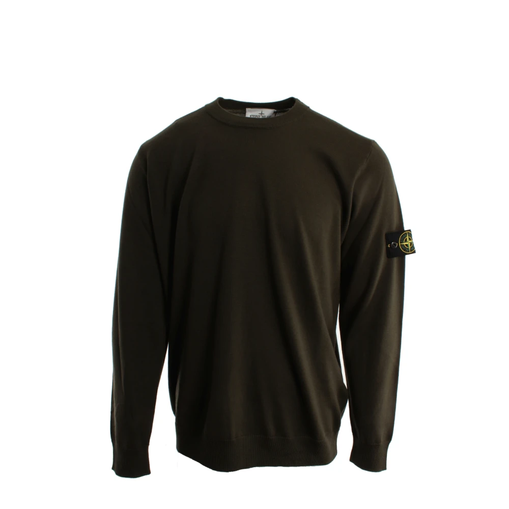 Stone Island Green Crew-Neck Jumper - Male - Round-Neck Knitwear - 2XL - Knitwear