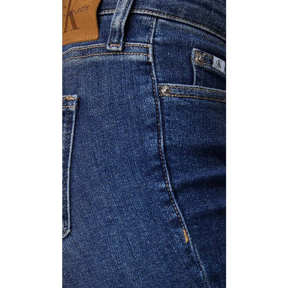 Calvin Klein Blauwe High Waist Skinny Jeans Blue Dames