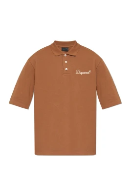Polo med broderad logotyp