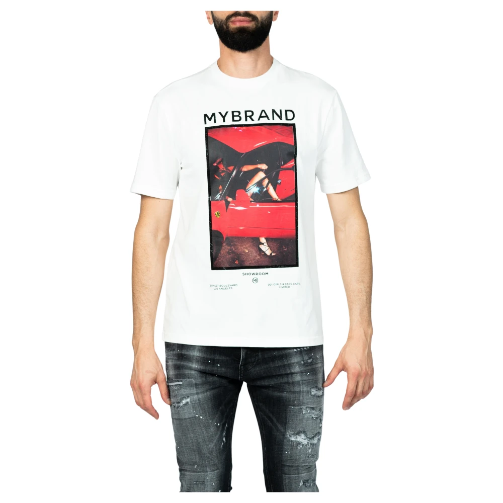 My Brand Ferrari White Tee White Heren