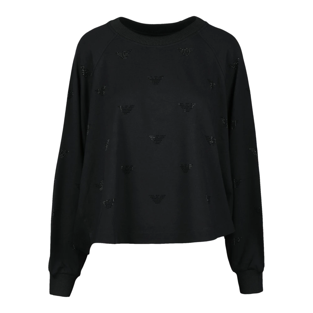 Emporio Armani Stijlvolle Sweater met Viscosemix Black Dames