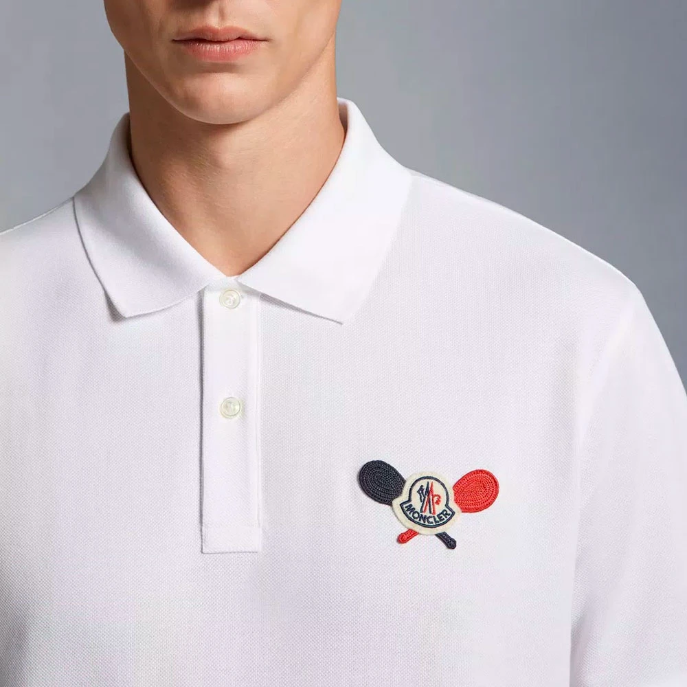 Moncler Klassieke Polo Shirt Model J1 091 White Heren