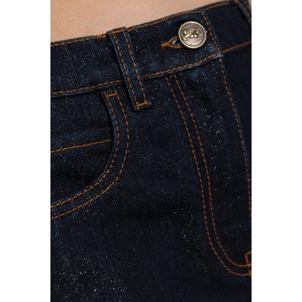 ETRO Straight-leg jeans Blue Dames