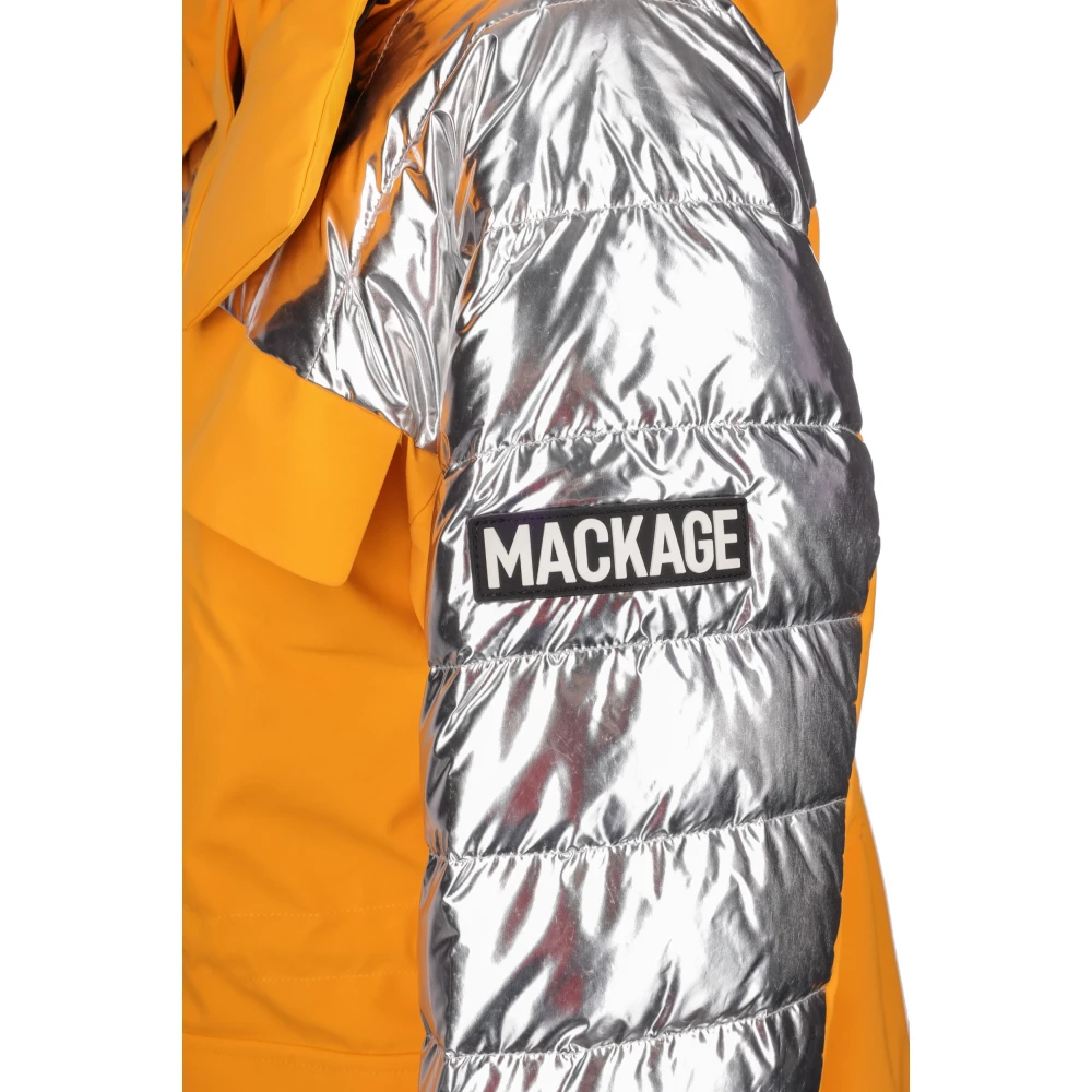 Mackage Technische Ski Jas met Voorzakken en Capuchon Orange Dames