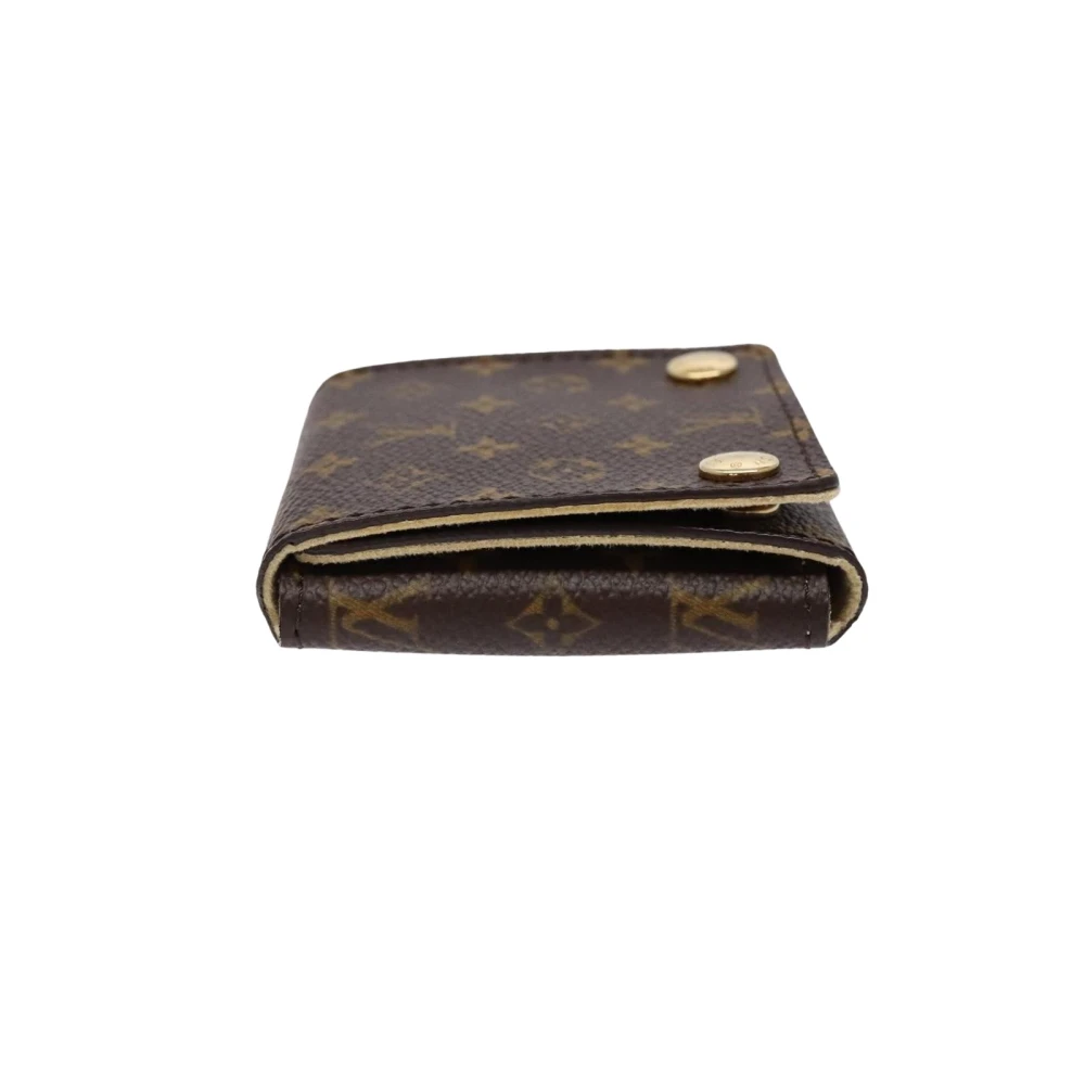 Louis Vuitton Vintage Unisex Brown Pre-Owned Vintage Monogram Compact Bi-Fold Wallet