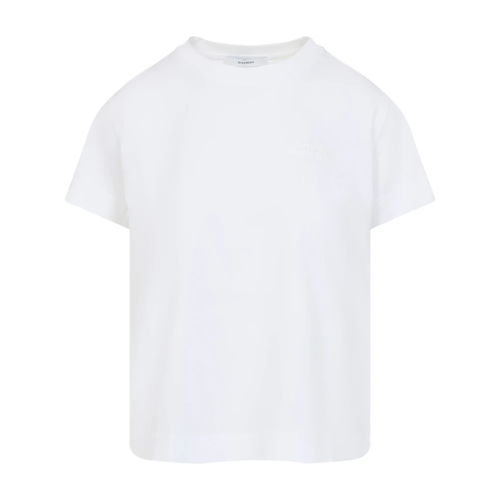 Givenchy Women's White T-Shirts,, Casual Cotton Tee Shirt Medium