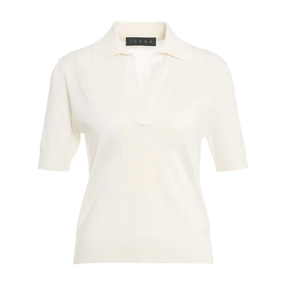 Kaos Knitwear White Dames
