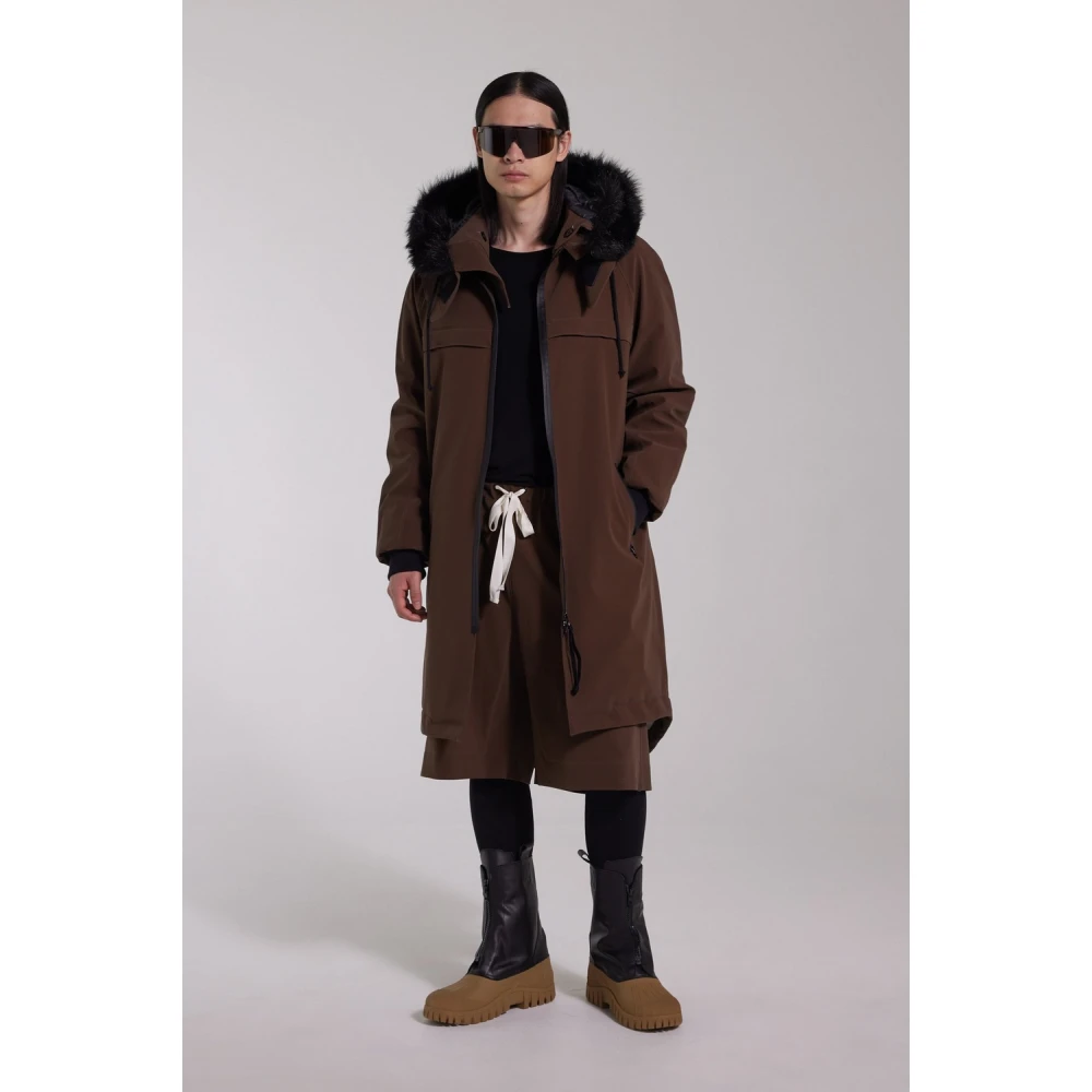 Stutterheim Waterdichte Matte Fishtail Parka Brown Heren