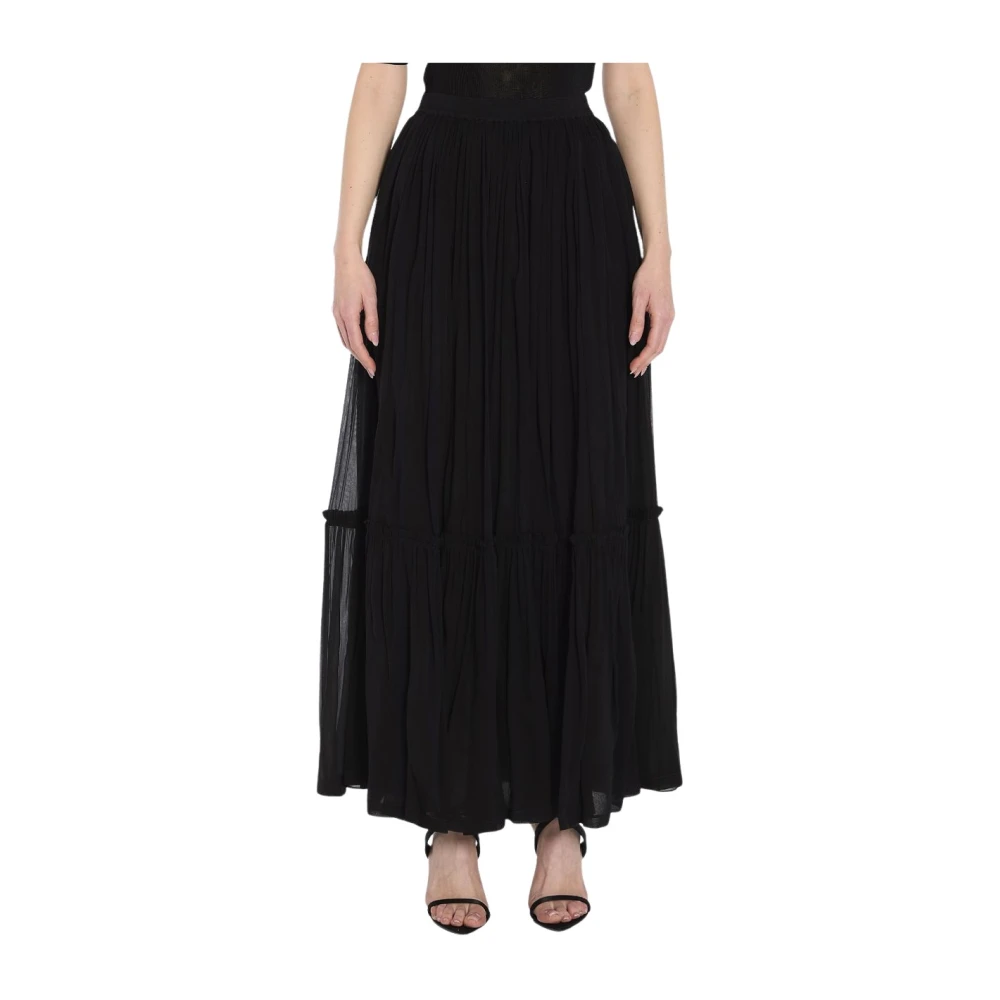 Saint Laurent Zwarte Minirok Black Dames