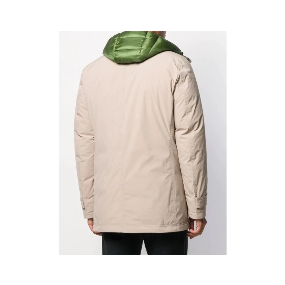 Herno Field Jacket met Afneembare Binnenvoering Beige Heren