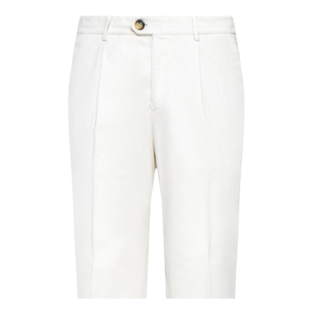BRUNELLO CUCINELLI Elegante Herenbroek White Heren