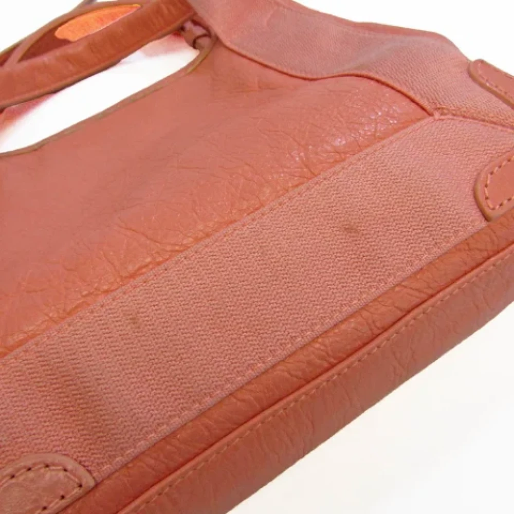 Balenciaga Vintage Tweedehands Roze Leren Balenciaga Cabas Pink Dames