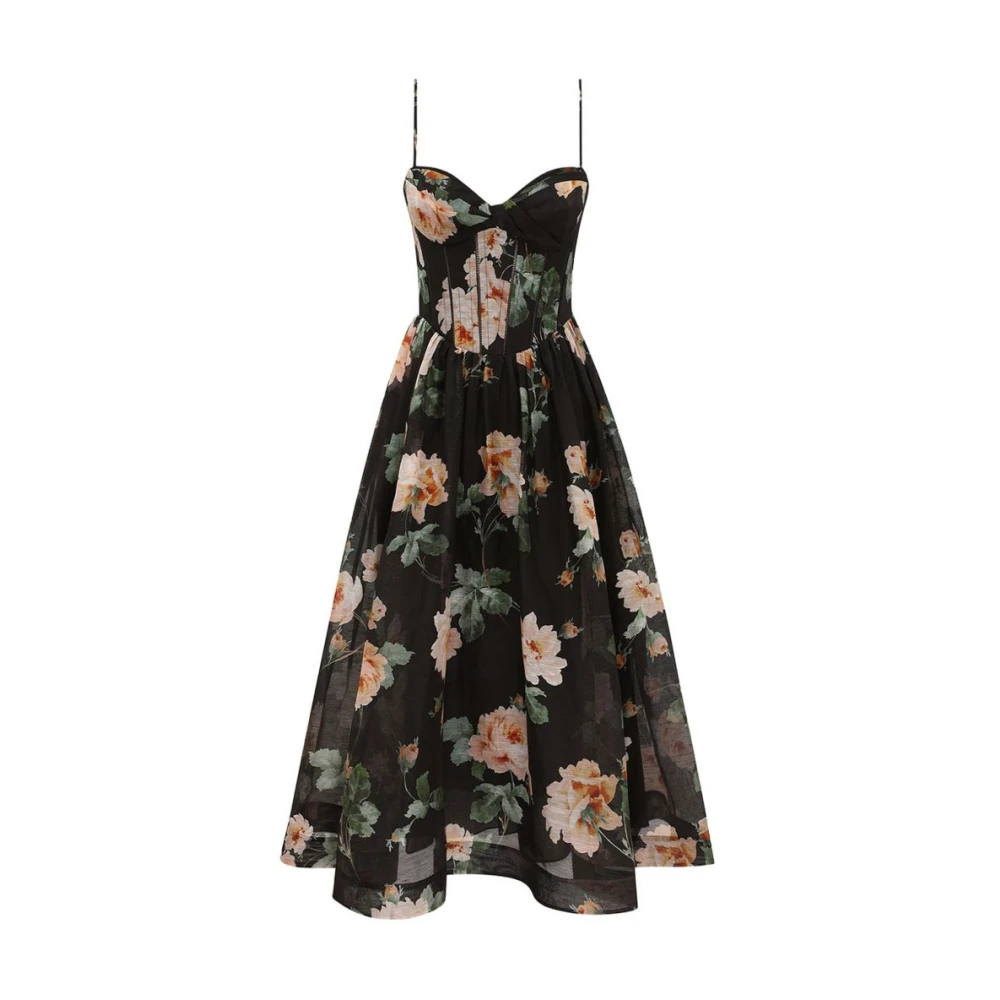 Zimmermann Women's Multicolor Luna Sleeveless Corset Midi Dress - Maxi Dresses - Xs - Dresses