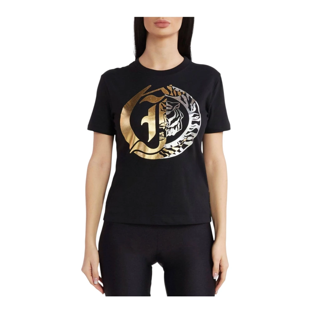 Just Cavalli Korte Mouw T-shirt Black Dames