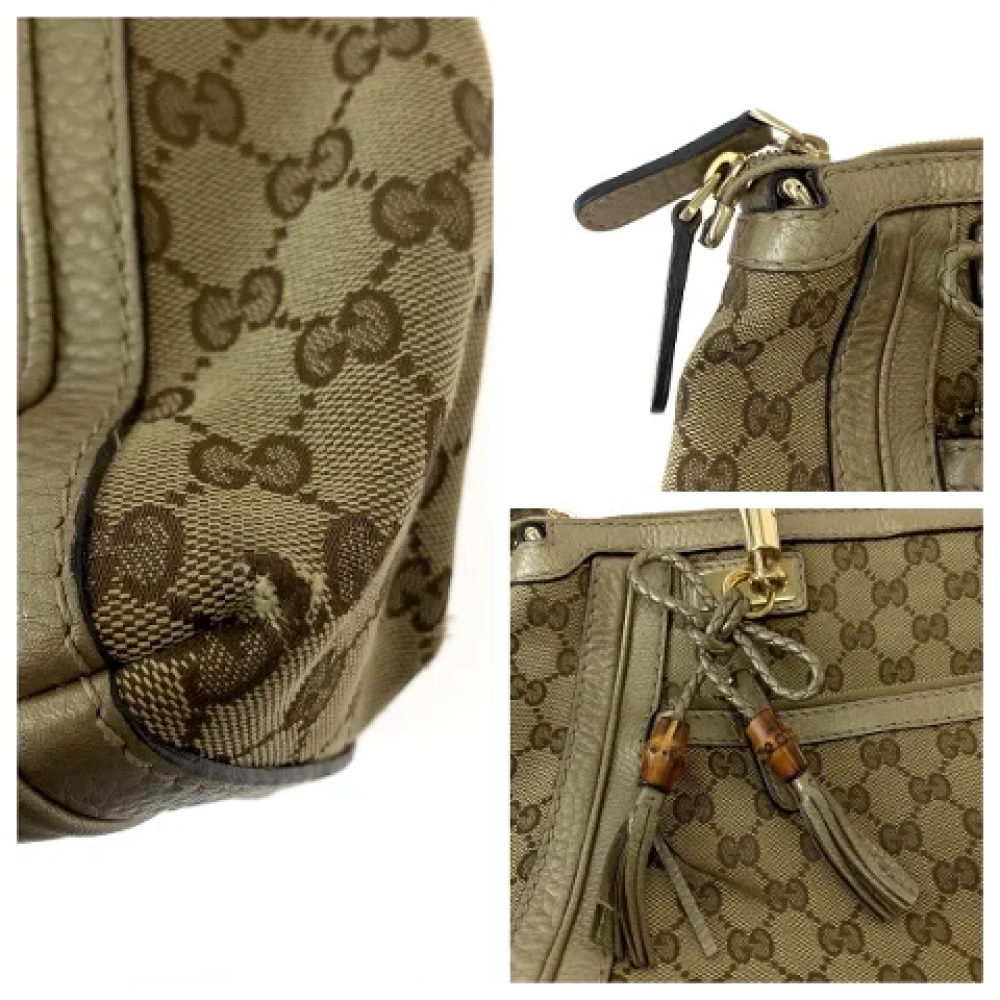 Gucci Vintage Pre-owned Canvas gucci-bags Brown Dames