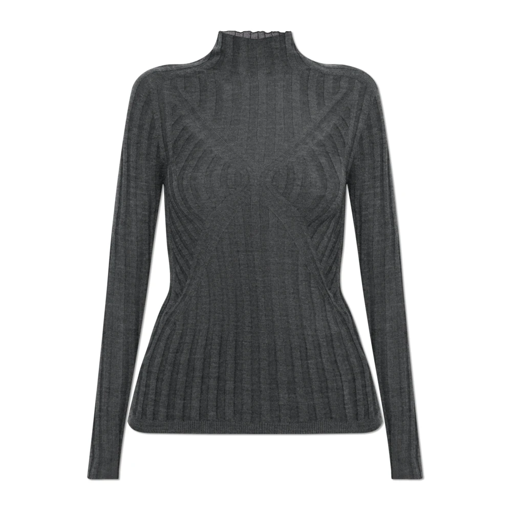 Jil Sander Femme Gris - Col Roul Ajusté - Pulls - Taille: 44 Fr