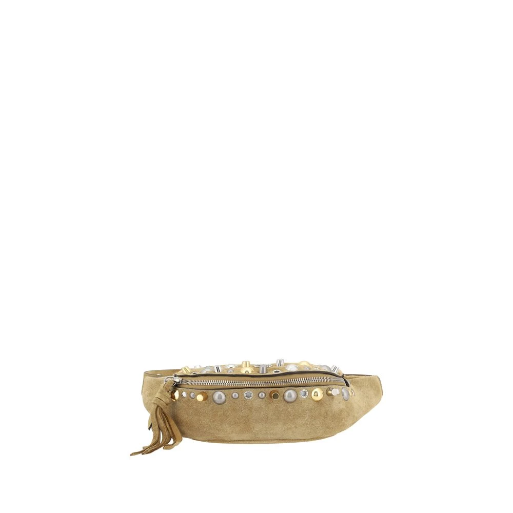 Valentino Garavani Leren heuptas met rits Beige Heren